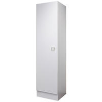 GESCHIRRSCHRANK 50/200/57 cm  in Weiß  - Alufarben/Weiß, KONVENTIONELL, Holzwerkstoff/Kunststoff (50/200/57cm) - FlexWell