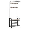 GARDEROBE  in 72/183/33,7 cm  - Schwarz/Grau, Trend, Holzwerkstoff/Metall (72/183/33,7cm) - Boxxx