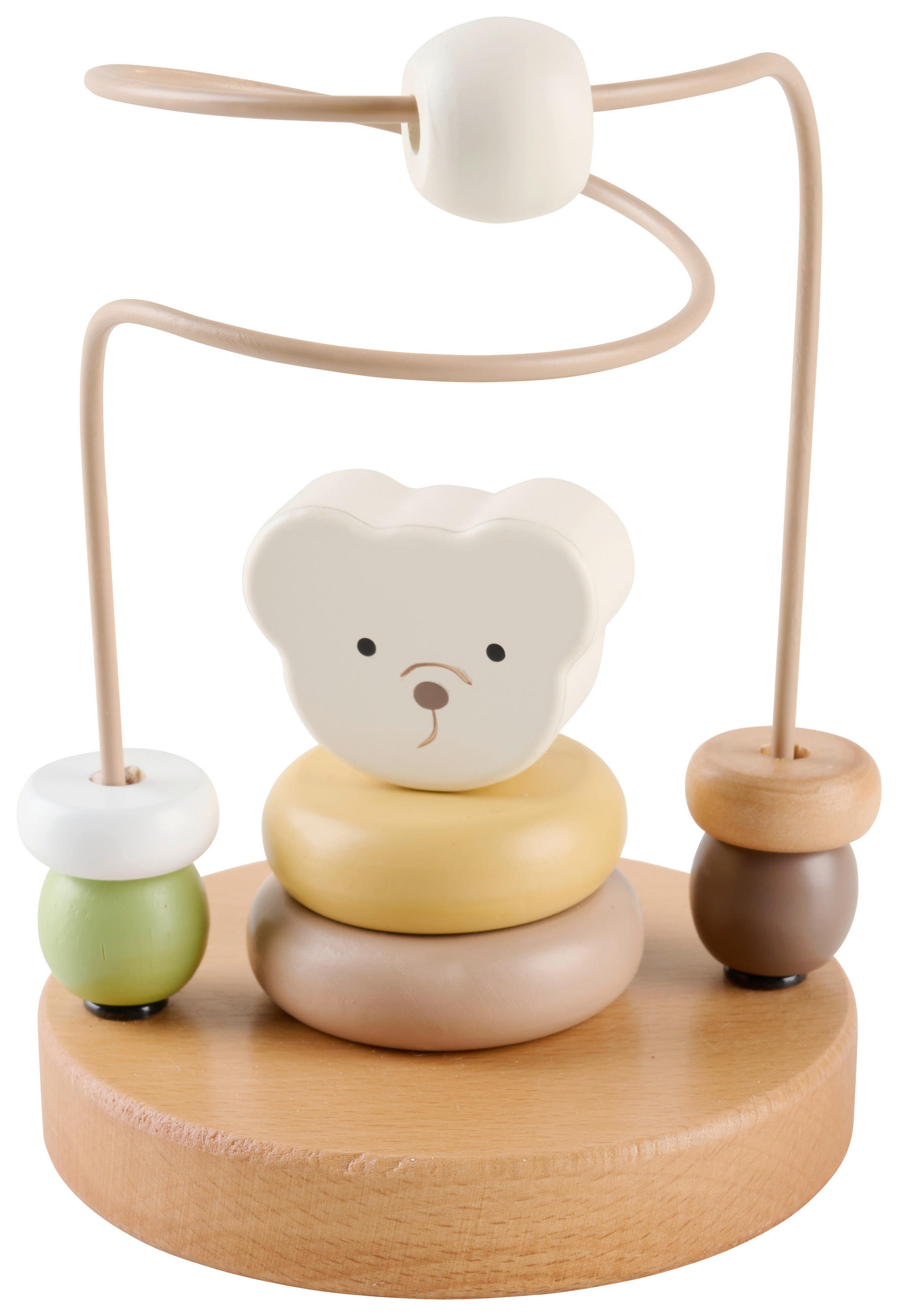 MOTORICKÁ HRA - bílá/krémová, Basics, kov/dřevo (10,7/15,8cm) - My Baby Lou