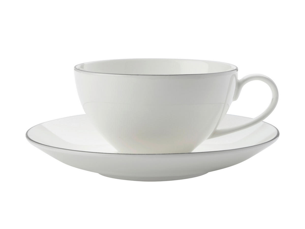 CEAȘCĂ ESPRESSO CU FARFURIOARĂ  - alb, Basics, ceramică (15,8/6,9/15,8cm) - Maxwell & Williams