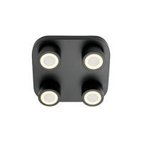 DECKENLEUCHTE Clyde 7.5/28/28 cm  - Schwarz, Design, Metall (7.5/28/28cm) - Nordlux