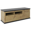 TV-ELEMENT - Dunkelgrau/Schwarz, Basics, Holzwerkstoff/Metall (150/55,6/50cm) - Hom`in