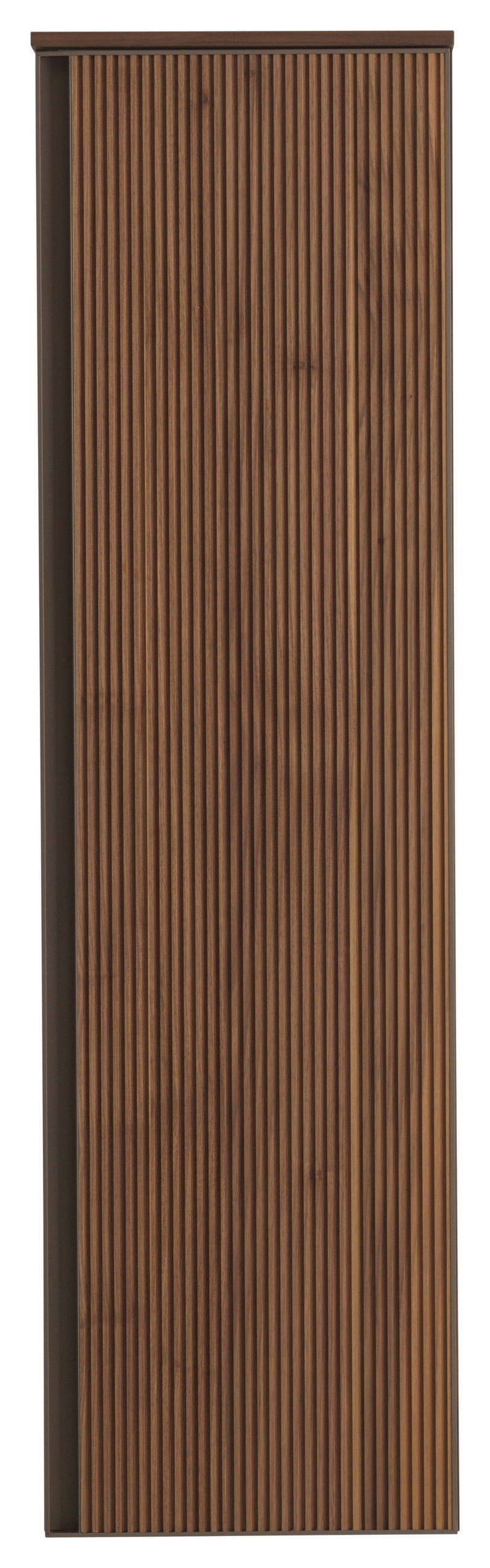 MIDISCHRANK 35/125/37 cm  - Nussbaumfarben/Bronzefarben, Design, Glas/Holz (35/125/37cm) - Dieter Knoll