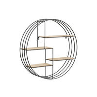 NÁSTENNÝ REGÁL, farba duba - farba duba, Design, kov/drevo (45/45/10cm) - Xora