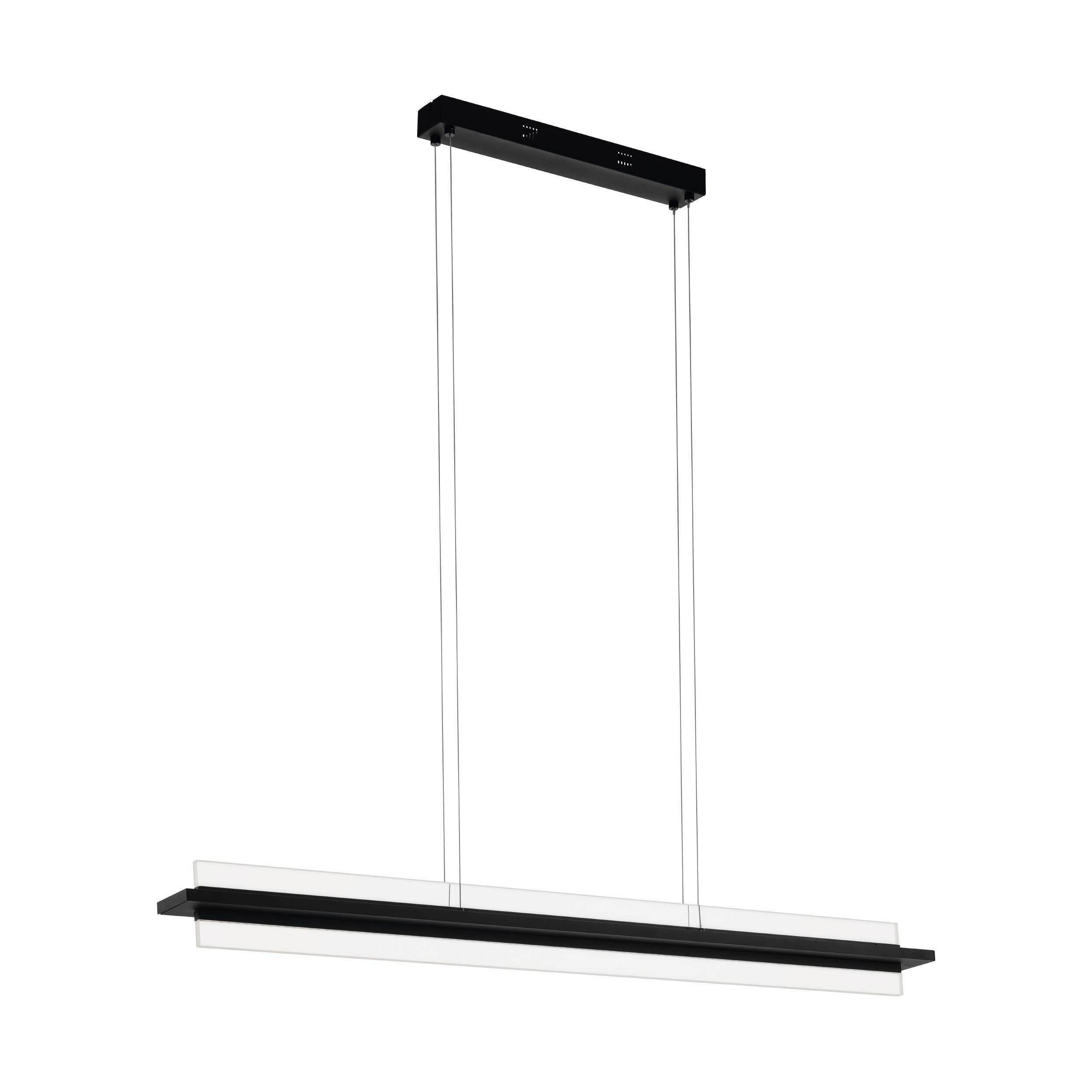 HÄNGELEUCHTE 116/8/110 cm  - Klar/Schwarz, Design, Kunststoff/Metall (116/8/110cm) - Eglo
