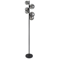 LED-STEHLEUCHTE 28,5/155 cm   - Schwarz, Design, Glas/Metall (28,5/155cm) - Dieter Knoll
