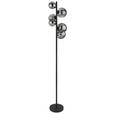 LED-STEHLEUCHTE 28,5/155 cm   - Schwarz, Design, Glas/Metall (28,5/155cm) - Dieter Knoll