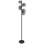 LED-STEHLEUCHTE 28,5/155 cm   - Schwarz, Design, Glas/Metall (28,5/155cm) - Dieter Knoll