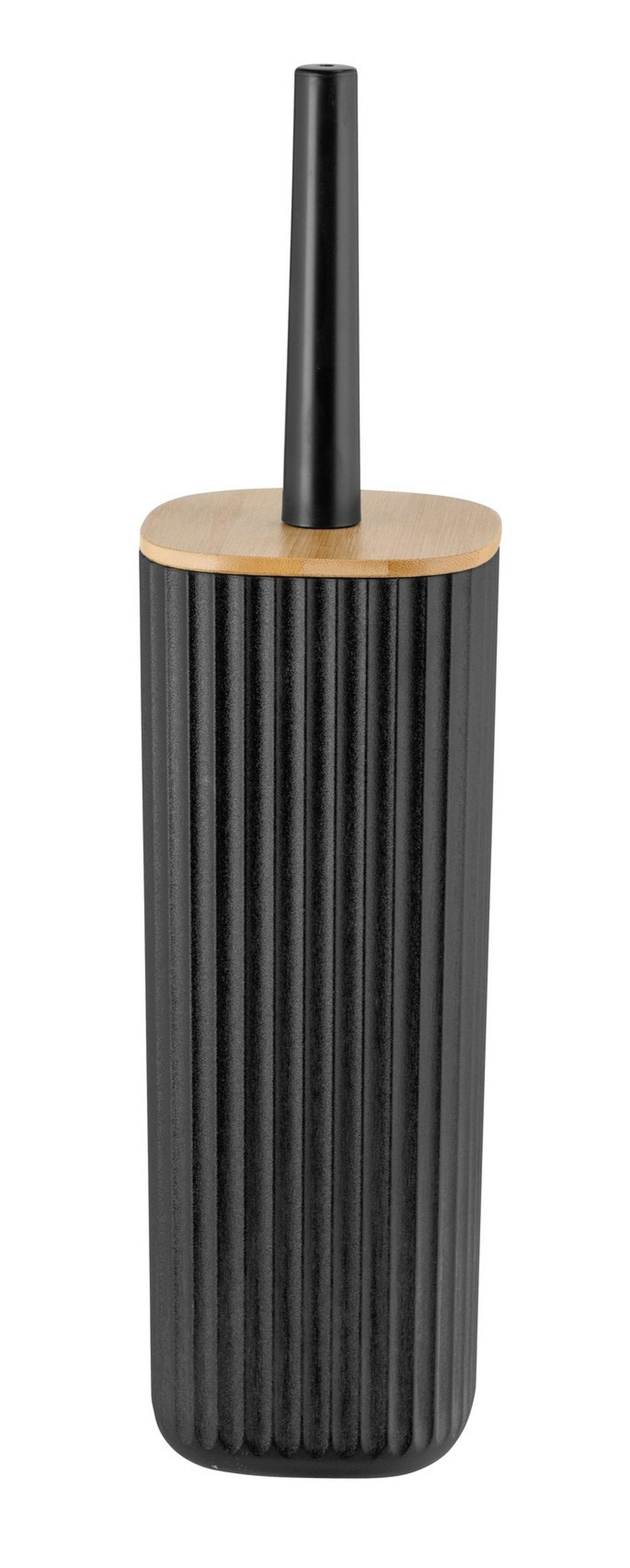 WC-BÜRSTENGARNITUR - Schwarz, Basics, Naturmaterialien/Kunststoff (10/36/10cm) - Wenko