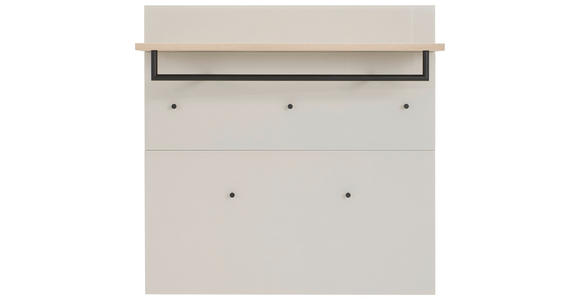 GARDEROBENPANEEL  in 97/97/30 cm  - Kaschmir/Eichefarben, Design, Glas/Holzwerkstoff (97/97/30cm) - Voleo