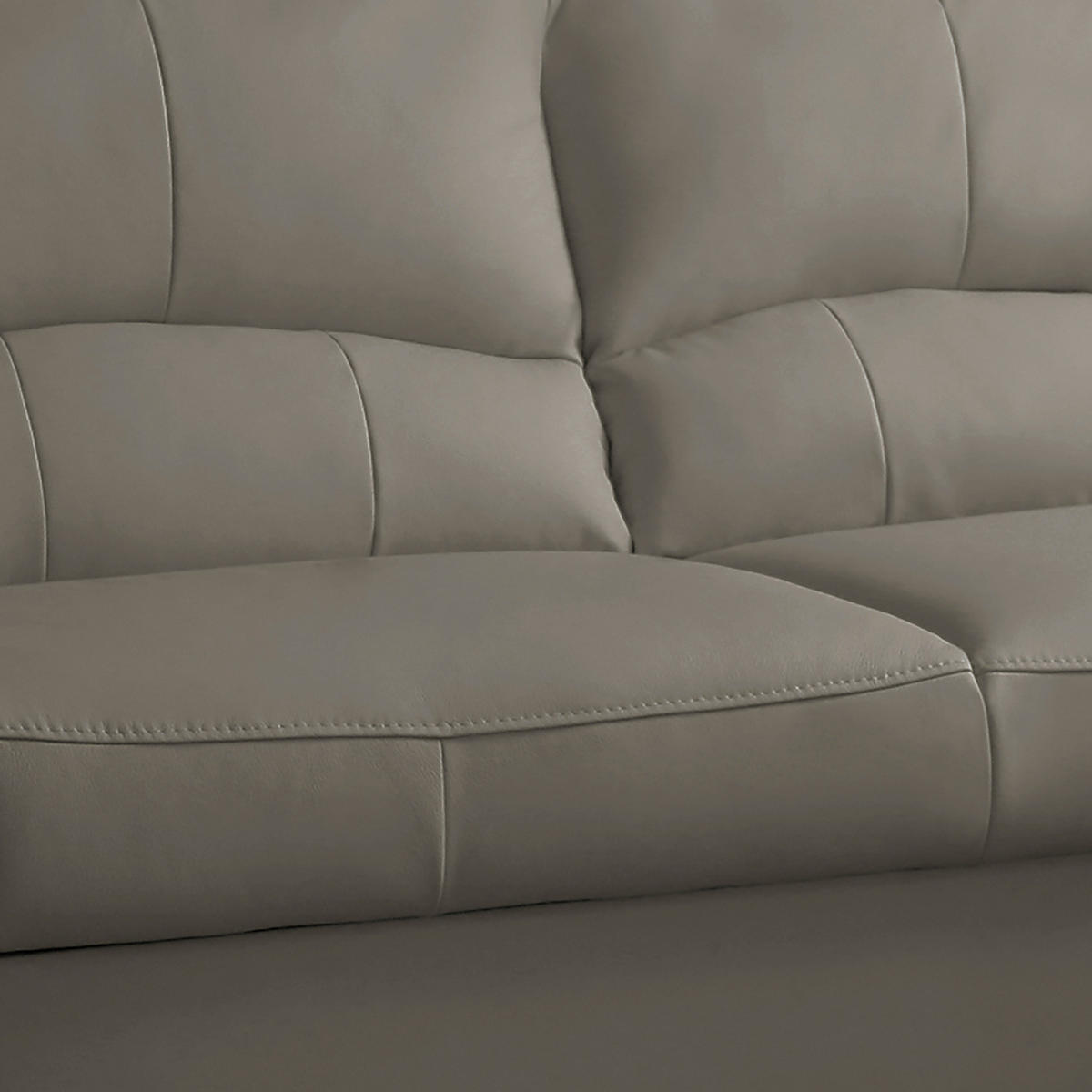 ECKSOFA in Lederlook Echtleder Schlammfarben  - Schlammfarben/Schwarz, Design, Leder/Kunststoff (227/168cm) - Livetastic