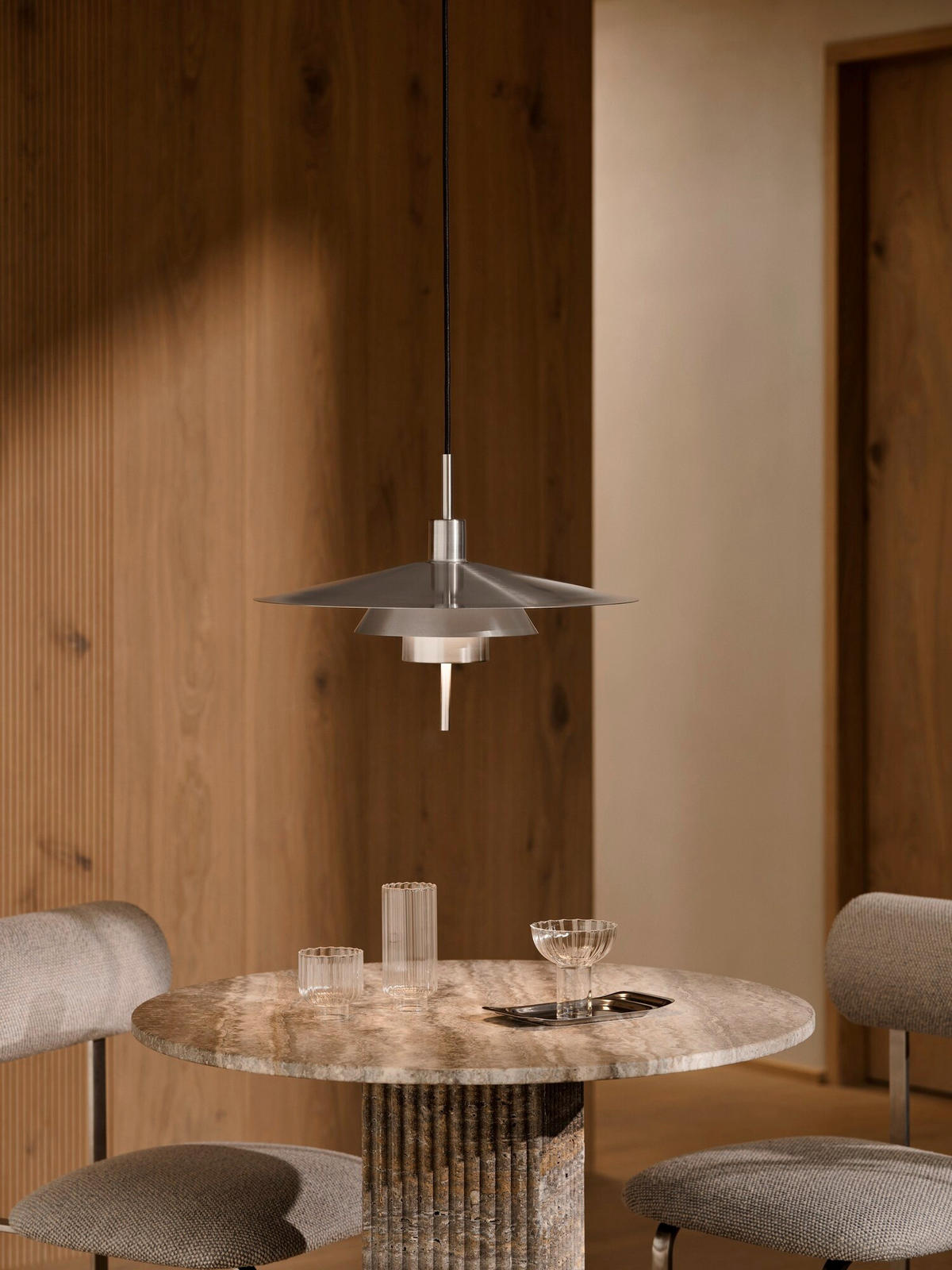 HÄNGELEUCHTE 45/32,5/150 cm  - Chromfarben, Design, Metall (45/32,5/150cm) - Nordlux