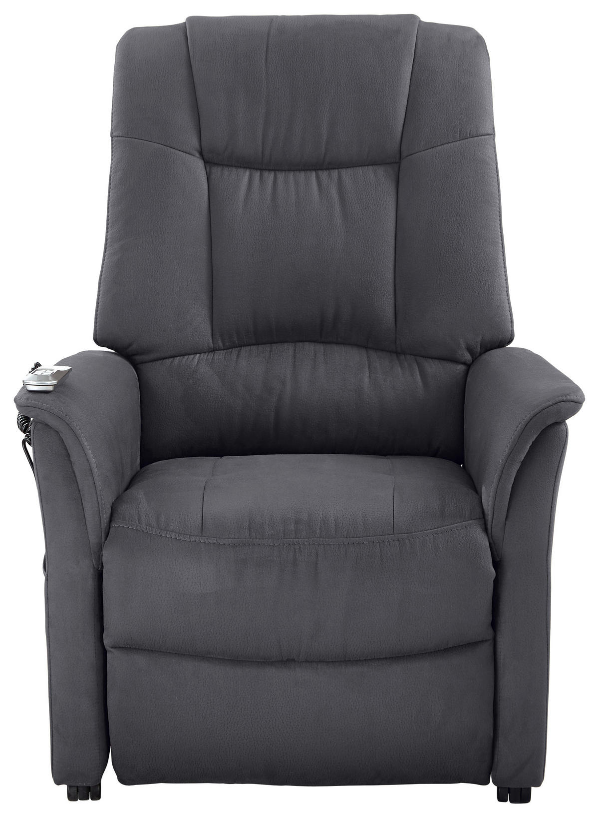 TELEVIZNÍ KŘESLO, dřevo, kov, textil, antracitová - černá/antracitová, Konvenční, kov/dřevo (77/109-85/87-158cm) - Cantus