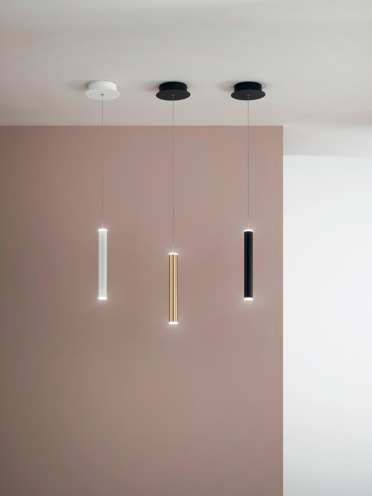 LED-PENDELLEUCHTE Prado 3,7/200 cm   - Weiß, Basics, Metall (3,7/200cm) - Fabas Luce