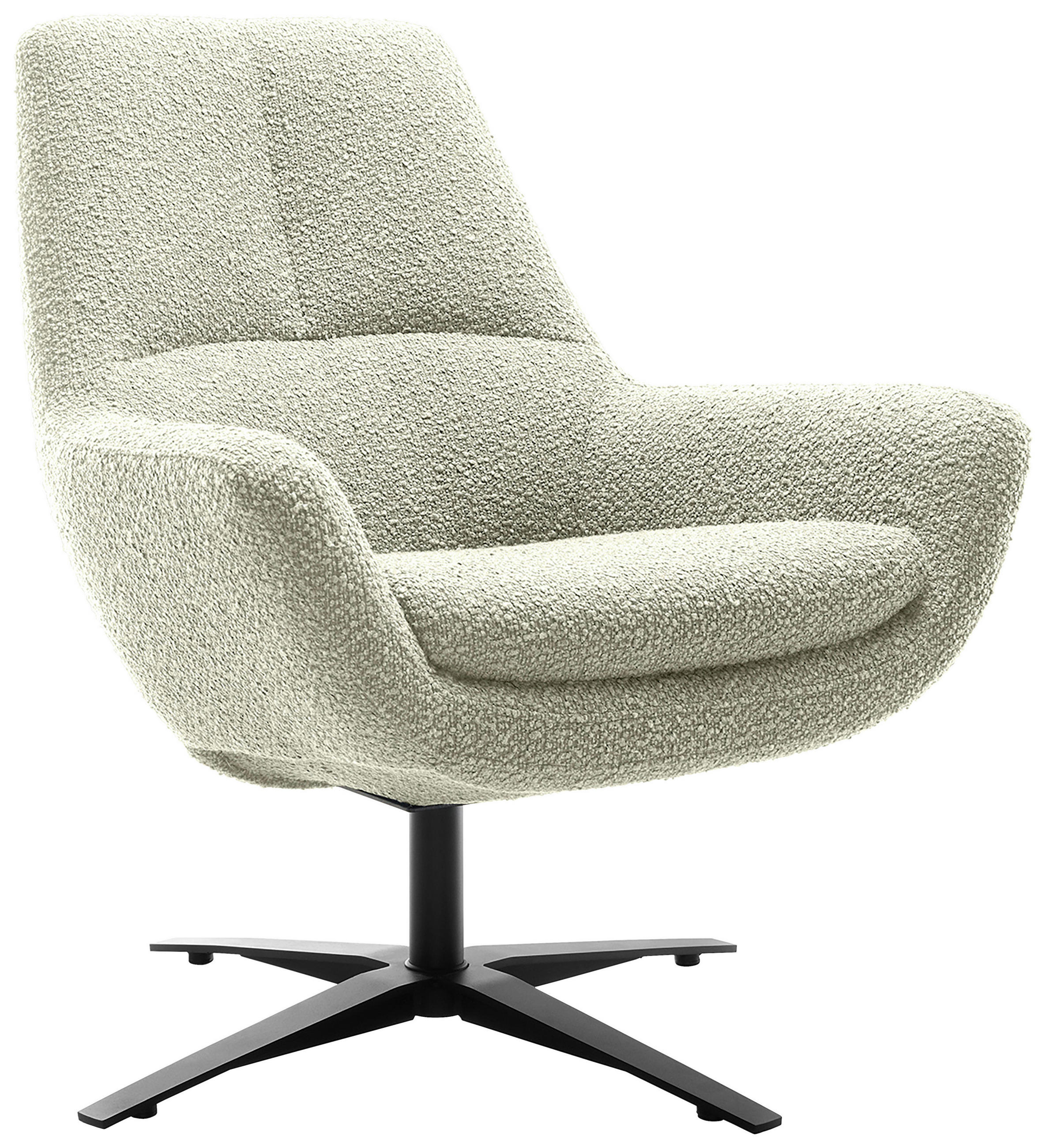Trendmanufaktur Sessel BE Organic Weiß 81x92x83 cm