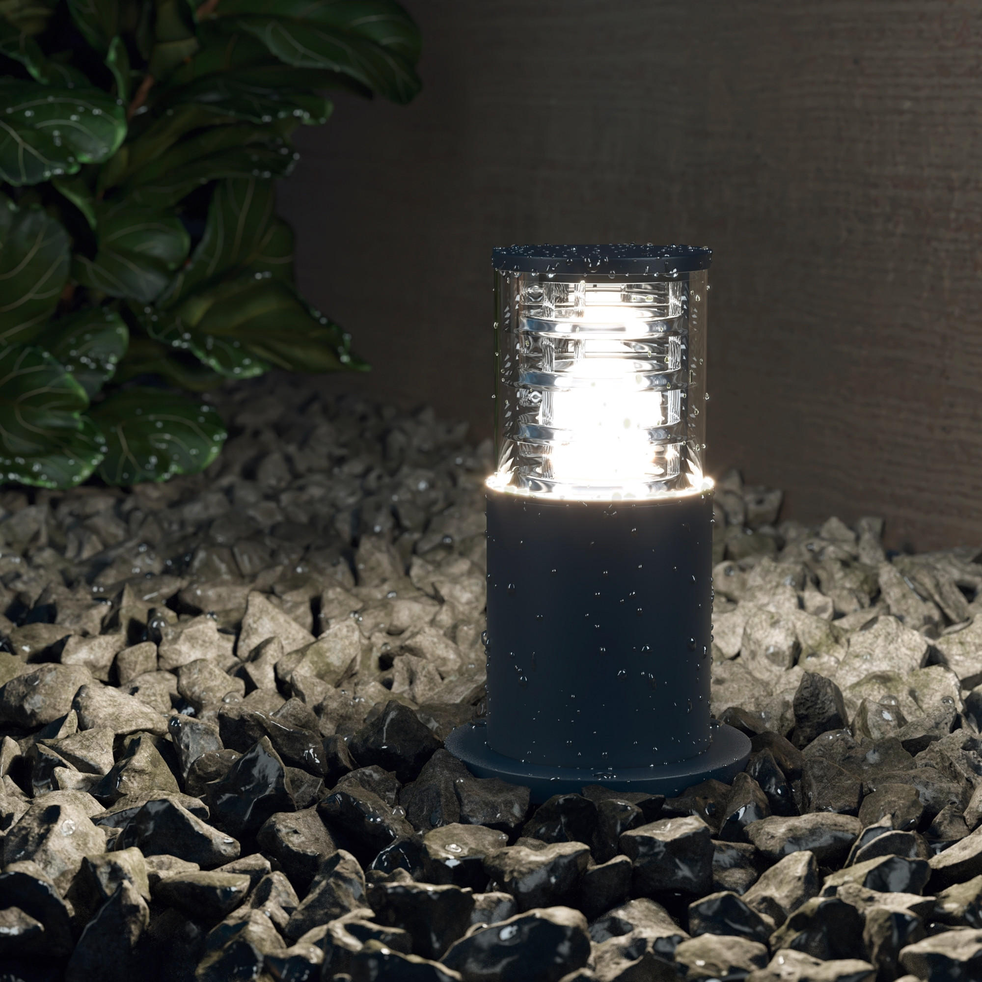 WEGELEUCHTE Outdoor 10.8/25 cm   - Grau, Trend, Metall (10.8/25cm) - MAYTONI