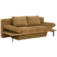 SCHLAFSOFA in Chenille Birkefarben  - Birkefarben/Schwarz, MODERN, Holz/Textil (212/89/102cm) - Dieter Knoll