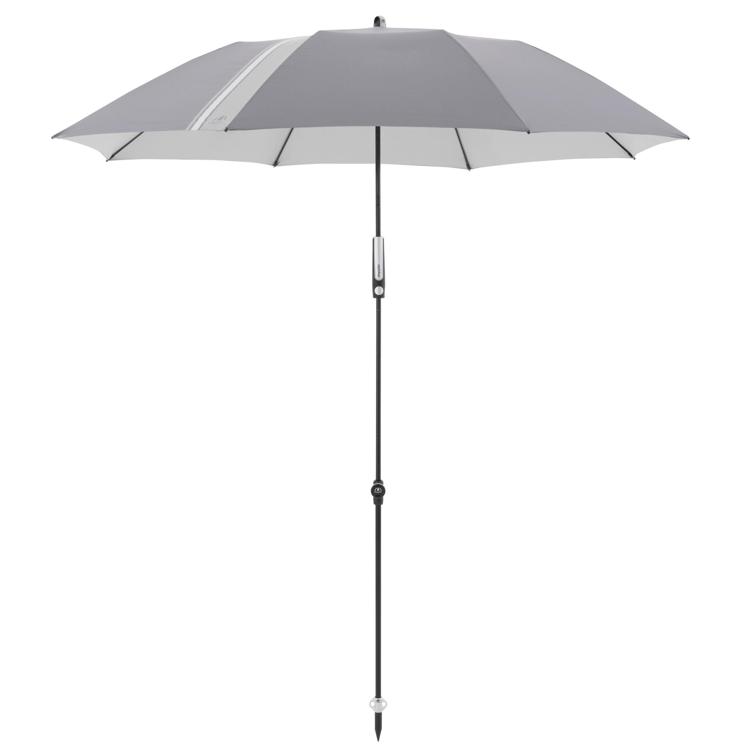SONNENSCHIRM 156 cm Anthrazit  - Anthrazit/Grau, MODERN, Textil/Metall (156cm) - Doppler