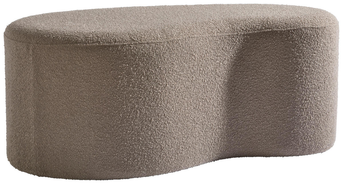 TABURET, textil, kompozitní dřevo, 93/37/49 cm - světle hnědá, Design, kompozitní dřevo/textil (93/37/49cm) - MID.YOU