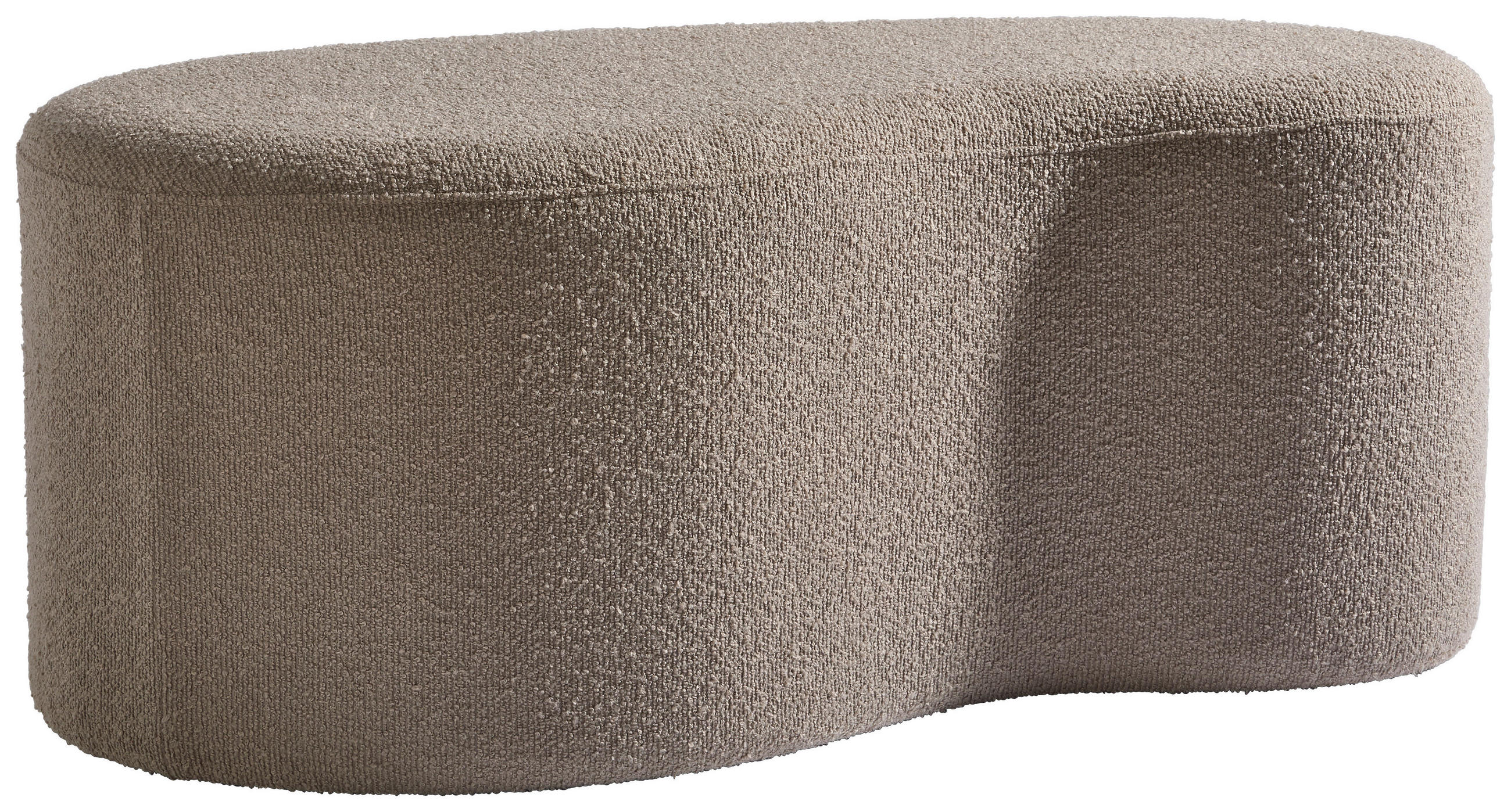 Taburet din textil, material pe bază de lemn, maro deschis