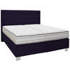 BOXSPRINGBETT 180/200 cm  in Schwarz  - Alufarben/Schwarz, Konventionell, Holzwerkstoff/Textil (180/200cm) - Dieter Knoll