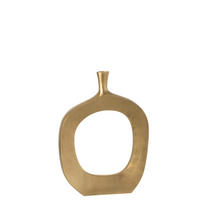 DEKOVASE  - Goldfarben, Basics, Metall (40/10/54,5cm) - Ambia Home