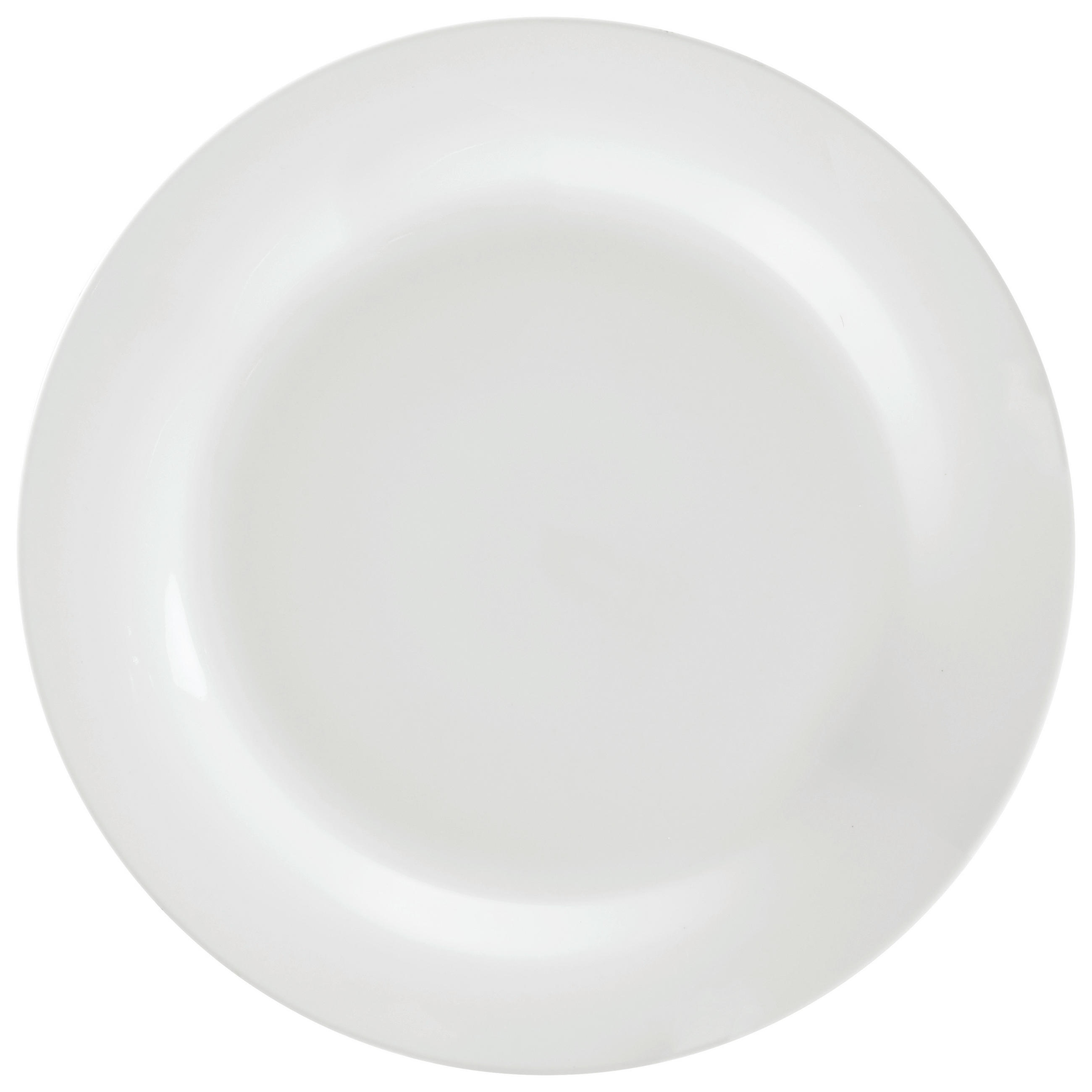 MĚLKÝ TALÍŘ, keramika, 27,5 cm - bílá, Basics, keramika (27,5cm) - Boxxx