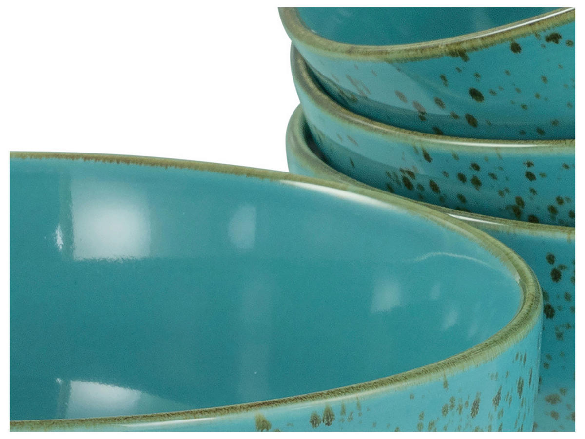 KOMBISERVICE Blau Nature Collection Water 16-teilig 4 Personen  - Blau, Basics, Keramik - Creatable