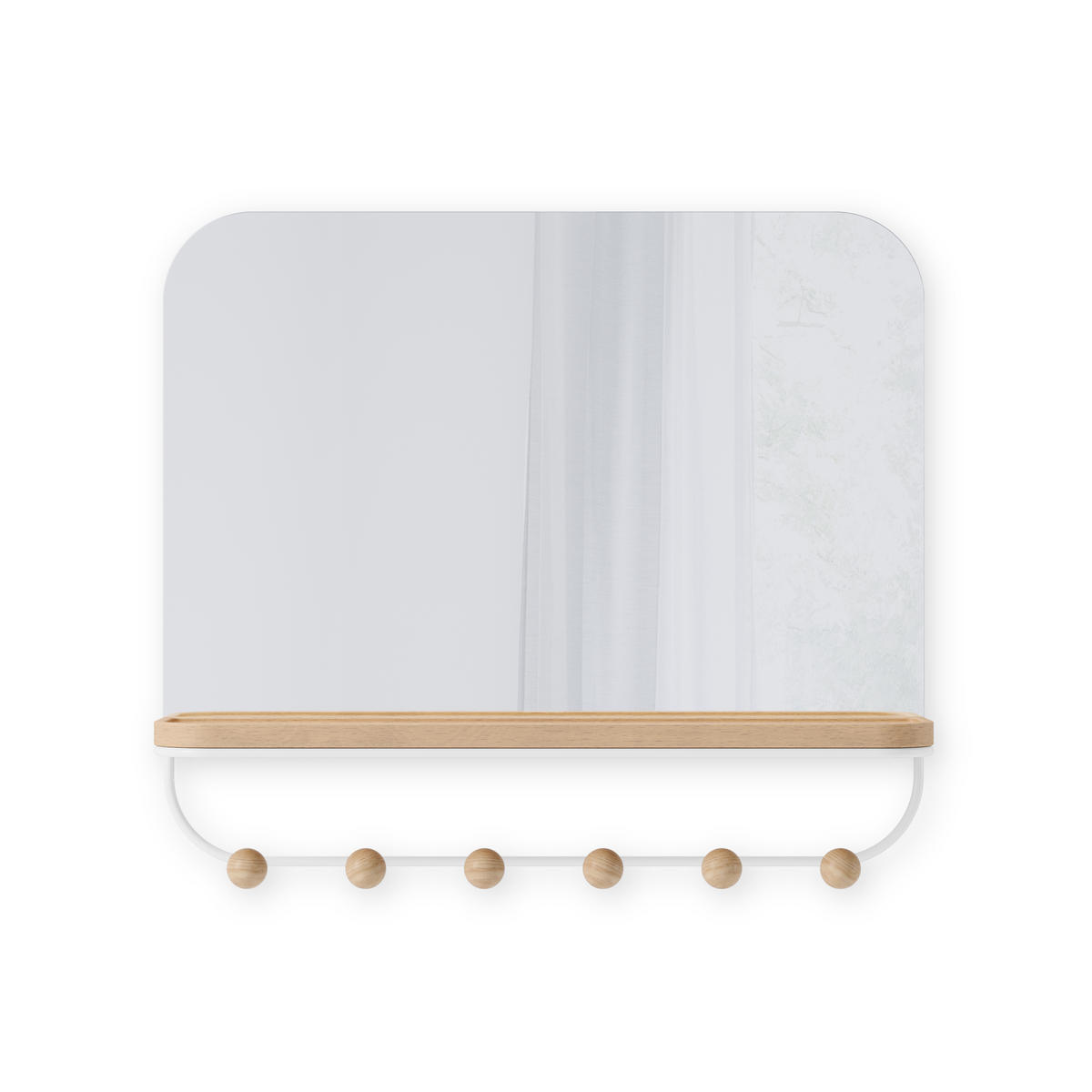 OGLEDALO      - bijela, Basics (10/41/46cm) - Umbra