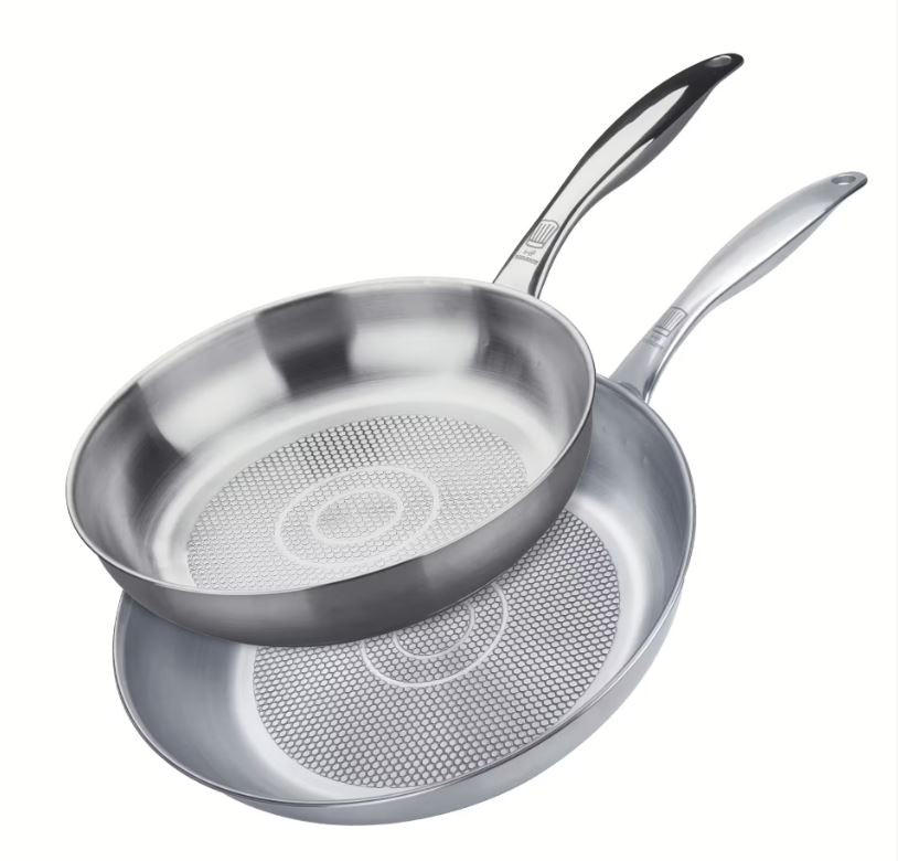PFANNENSET 2-teilig 24 + 28 cm  - Silberfarben, Basics, Metall (24 + 28cm) - Chefkoch+Fackelmann