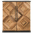 BARSCHRANK Tanne massiv Naturfarben, Schwarz  - Schwarz/Naturfarben, LIFESTYLE, Holz/Metall (84/92/46cm) - Landscape