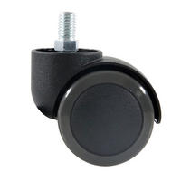 DREHSTUHLROLLE - Schwarz, Basics, Kunststoff/Metall (5/6,3/5cm) - MID.YOU