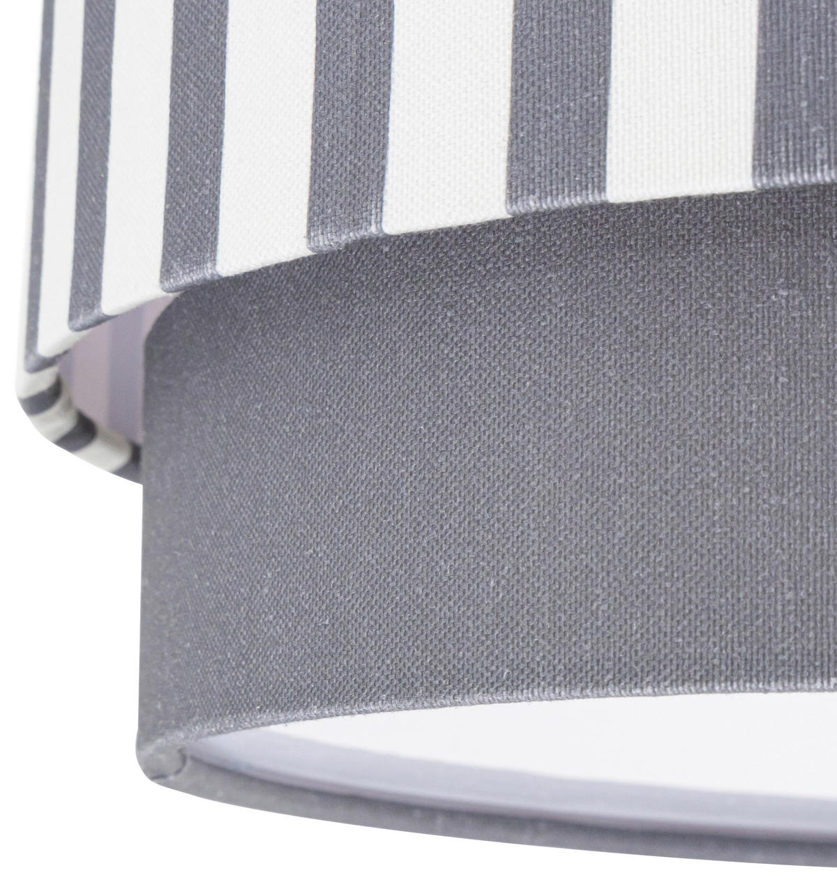 DECKENLEUCHTE  37/13 cm    - Naturfarben/Grau, MODERN, Kunststoff/Textil (37/13cm) - Novel