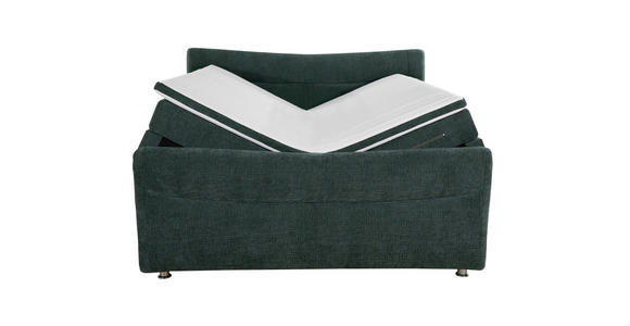 BOXSPRINGBETT 140/200 cm  in Türkis  - Türkis/Chromfarben, KONVENTIONELL, Textil/Metall (140/200cm) - Esposa