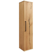 HOCHSCHRANK 35/165/37 cm  - Eichefarben/Anthrazit, Design, Glas/Holz (35/165/37cm) - Dieter Knoll