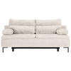BOXSPRINGSOFA in Webstoff Beige  - Beige/Schwarz, Design, Textil/Metall (202/93/100cm) - Novel