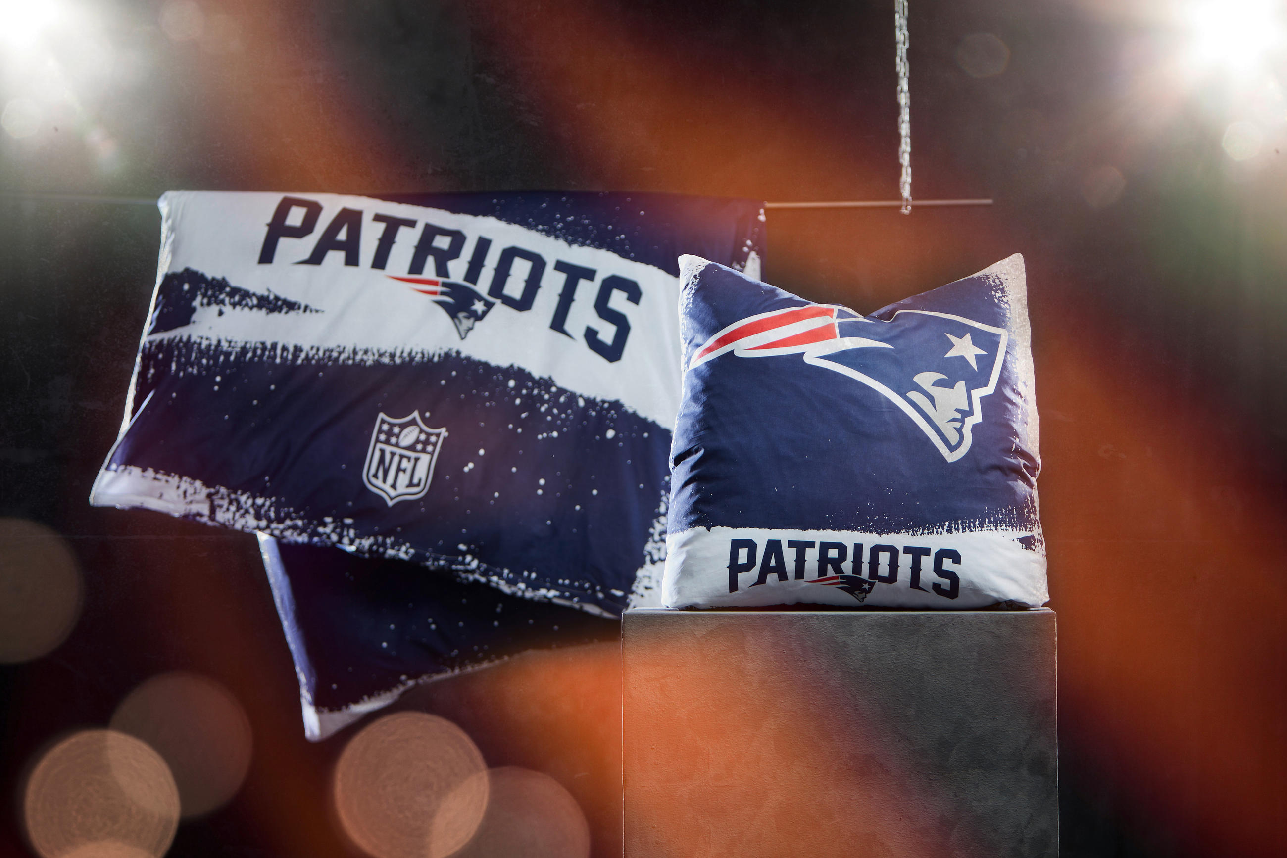 BETTWÄSCHE NFL New England Patriots Renforcé  - Blau/Grau, LIFESTYLE, Textil (135/200cm)