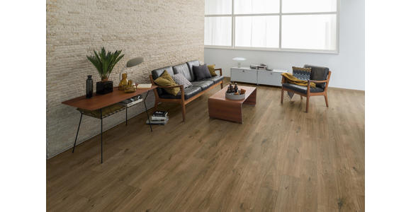 DESIGNBODEN per m² - Eichefarben, KONVENTIONELL, Holzwerkstoff (129,2/19,3/0,8cm) - Venda