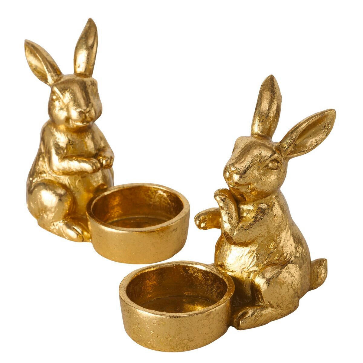 VÄRMELJUSHÅLLARE  - guldfärgad, Lifestyle, plast (6/10,5/10cm)