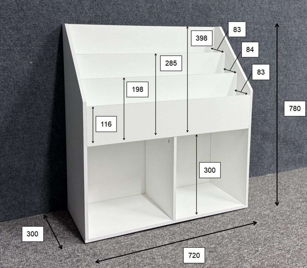 REGAL Weiß  - Weiß, Basics, Holzwerkstoff (72/79/30cm) - Carryhome
