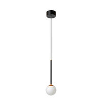 LED-PENDELLEUCHTE CALINA 9.9/9.9/169.7 cm   - Schwarz, Design, Kunststoff (9.9/9.9/169.7cm) - Lucide