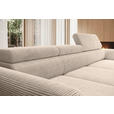 ECKSOFA  in Cord Taupe  277/174 cm  - Taupe/Schwarz, KONVENTIONELL, Textil/Metall (277/174cm) - Carryhome