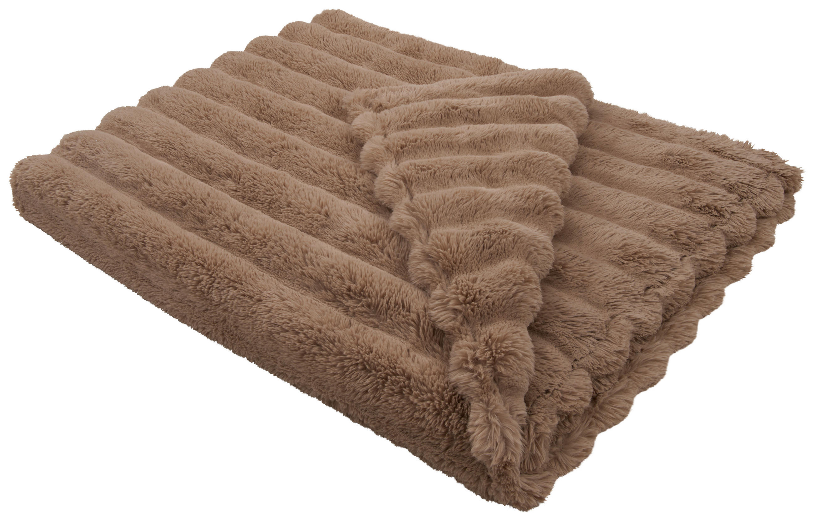FELLDECKE GENIUS 150/200 cm  - Beige/Braun, Textil (150/200cm) - Dieter Knoll