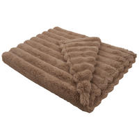 FELLDECKE GENIUS 150/200 cm  - Beige/Braun, Textil (150/200cm) - Dieter Knoll