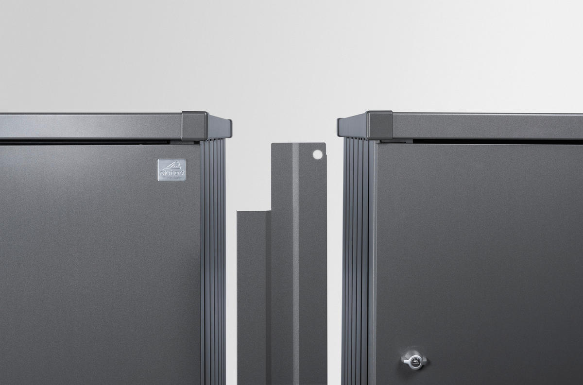 VERBINDUNGSELEMENT 14,60/123/1,9 cm  - Dunkelgrau, Basics, Metall (14,60/123/1,9cm) - Biohort