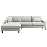 ECKSOFA Cord Grauweiss  - Schwarz/Grauweiss, Design, Textil/Metall (185/298cm) - Pure Home Lifestyle