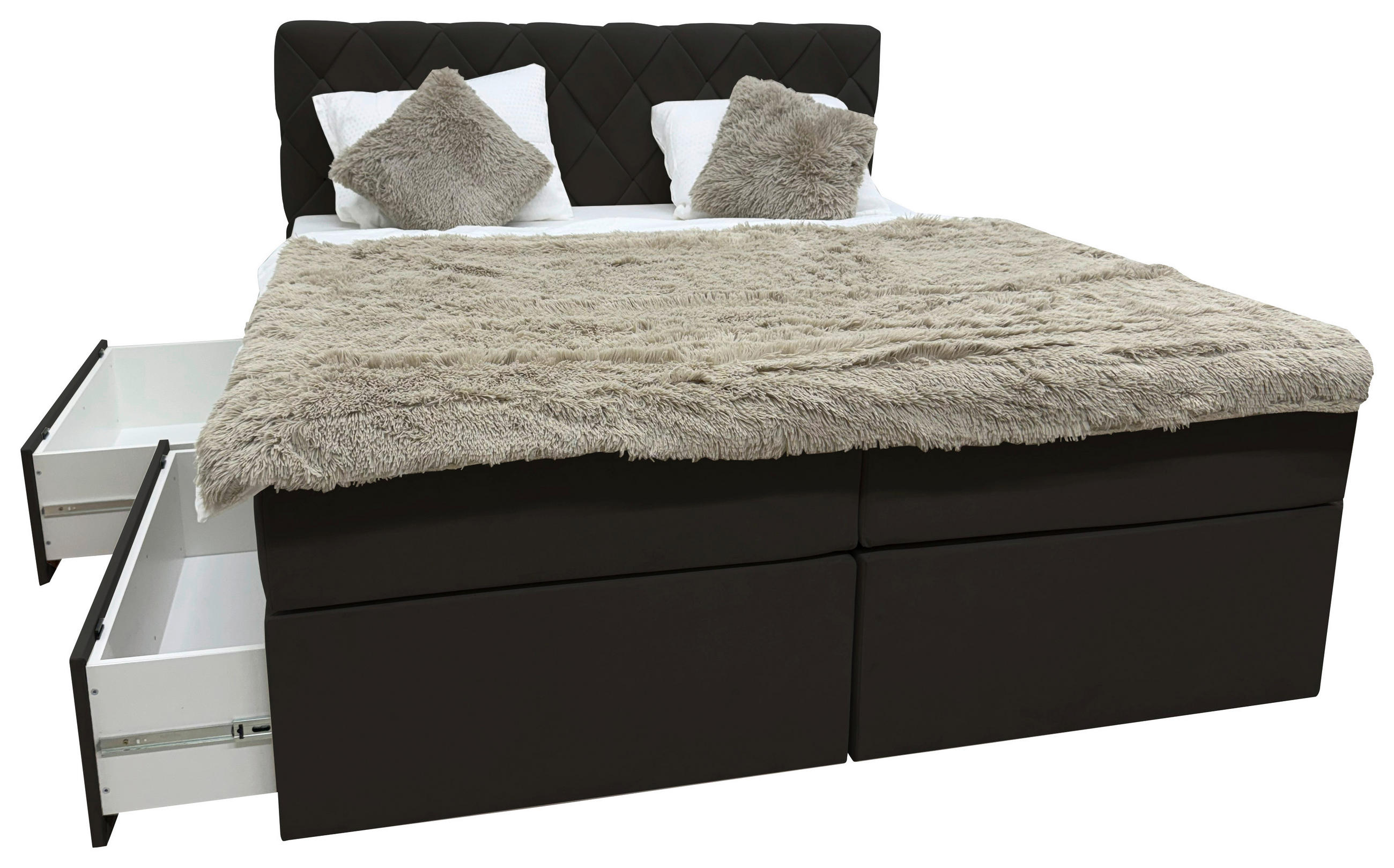 Livetastic AMERICKÁ POSTEL, 180/200 cm, černá