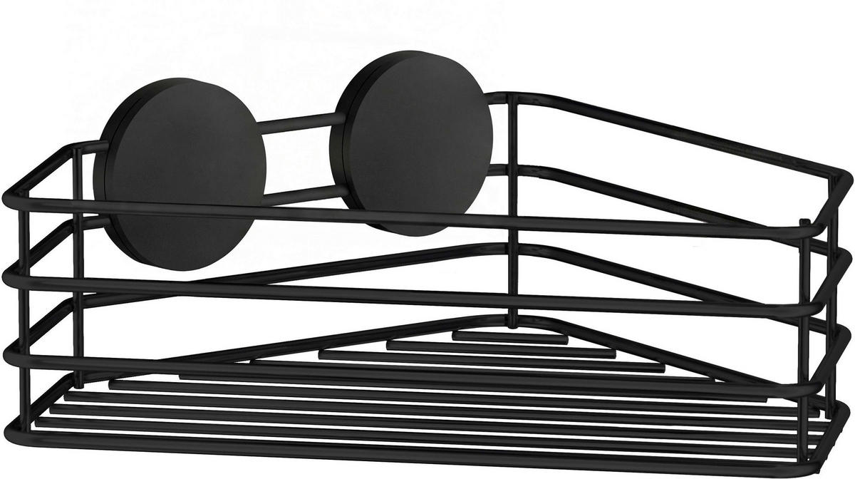DUSCHKORB BESLAGSBODEN KÖRBE Schwarz  - Schwarz, Basics, Metall (25/5/20cm) - Smedbo
