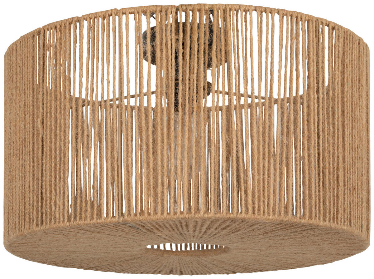 HÄNGELEUCHTE 40/24.5 cm   - Naturfarben, Design, Textil/Metall (40/24.5cm) - Collet's Monde