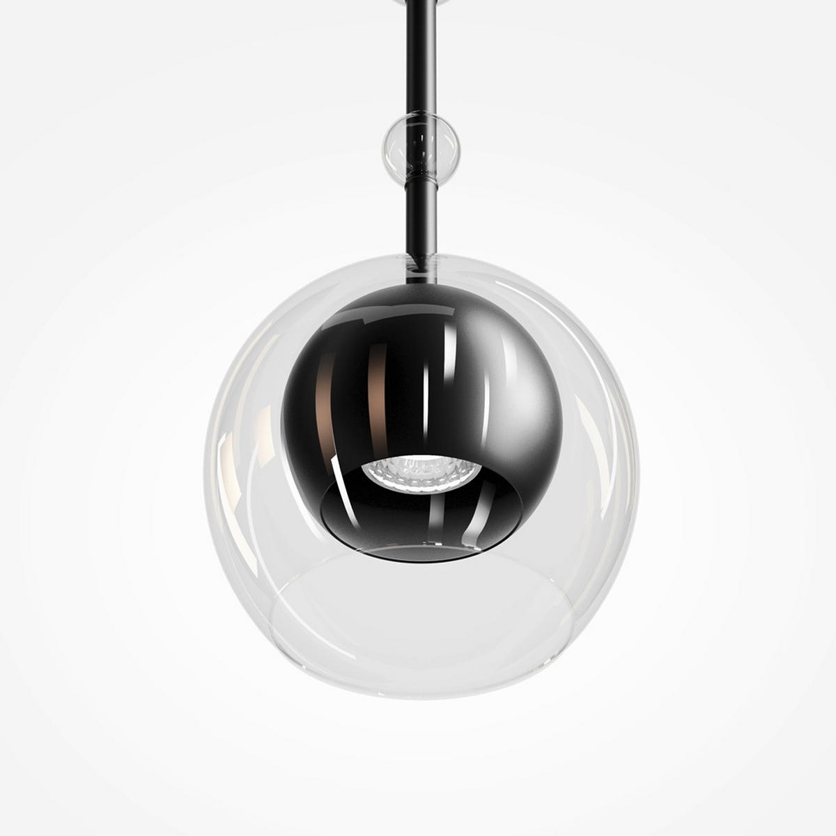 PENDELLEUCHTE 16/74 cm  - Schwarz, MODERN, Metall (16/74cm) - MAYTONI